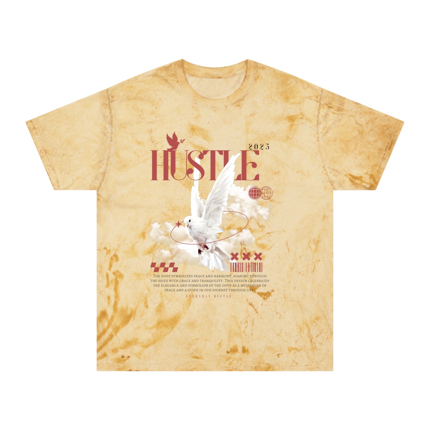 Hustle-Inspired Unisex Color Blast T-Shirt, Motivational Apparel, Trendy Streetwear, Casual Outfit, Unique Gift Idea