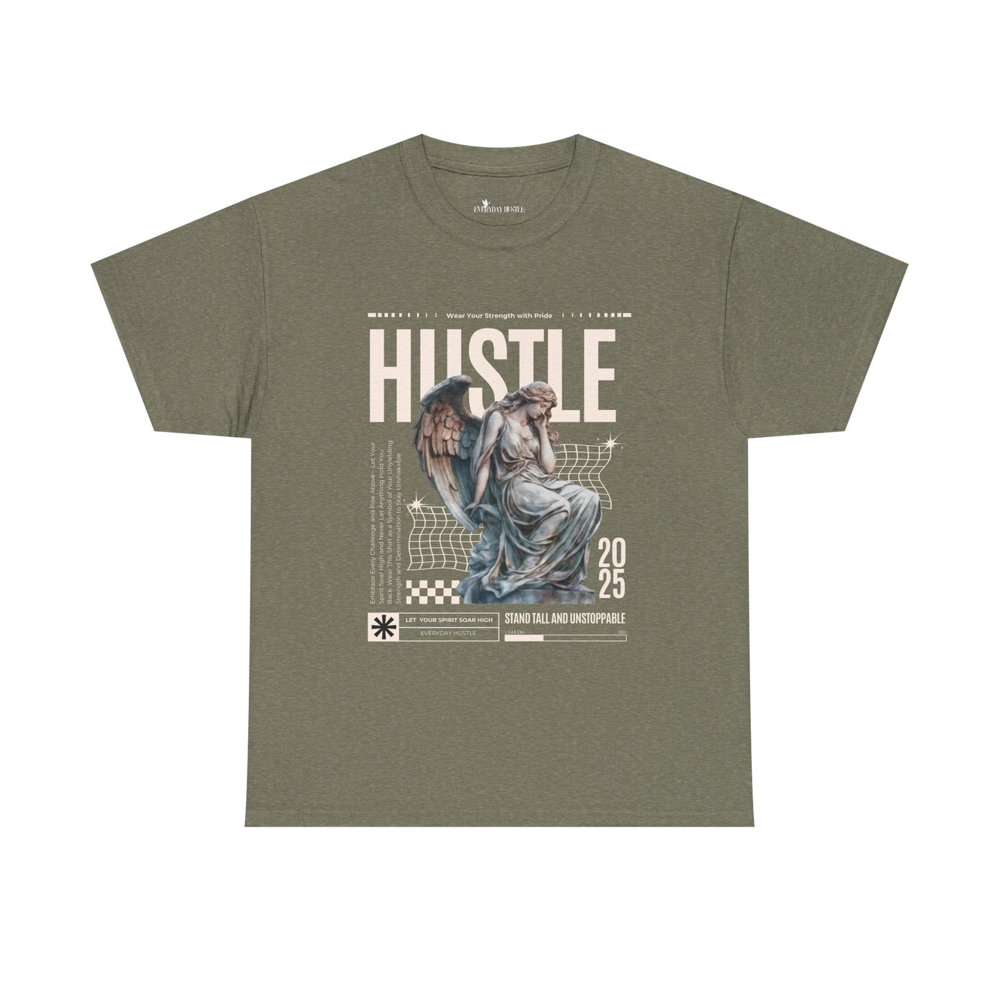 Hustle Graphic Tee, Motivational Tee, Unisex Cotton Shirt, Casual Wear, Streetwear Fashion, Gift for Entrepreneurs