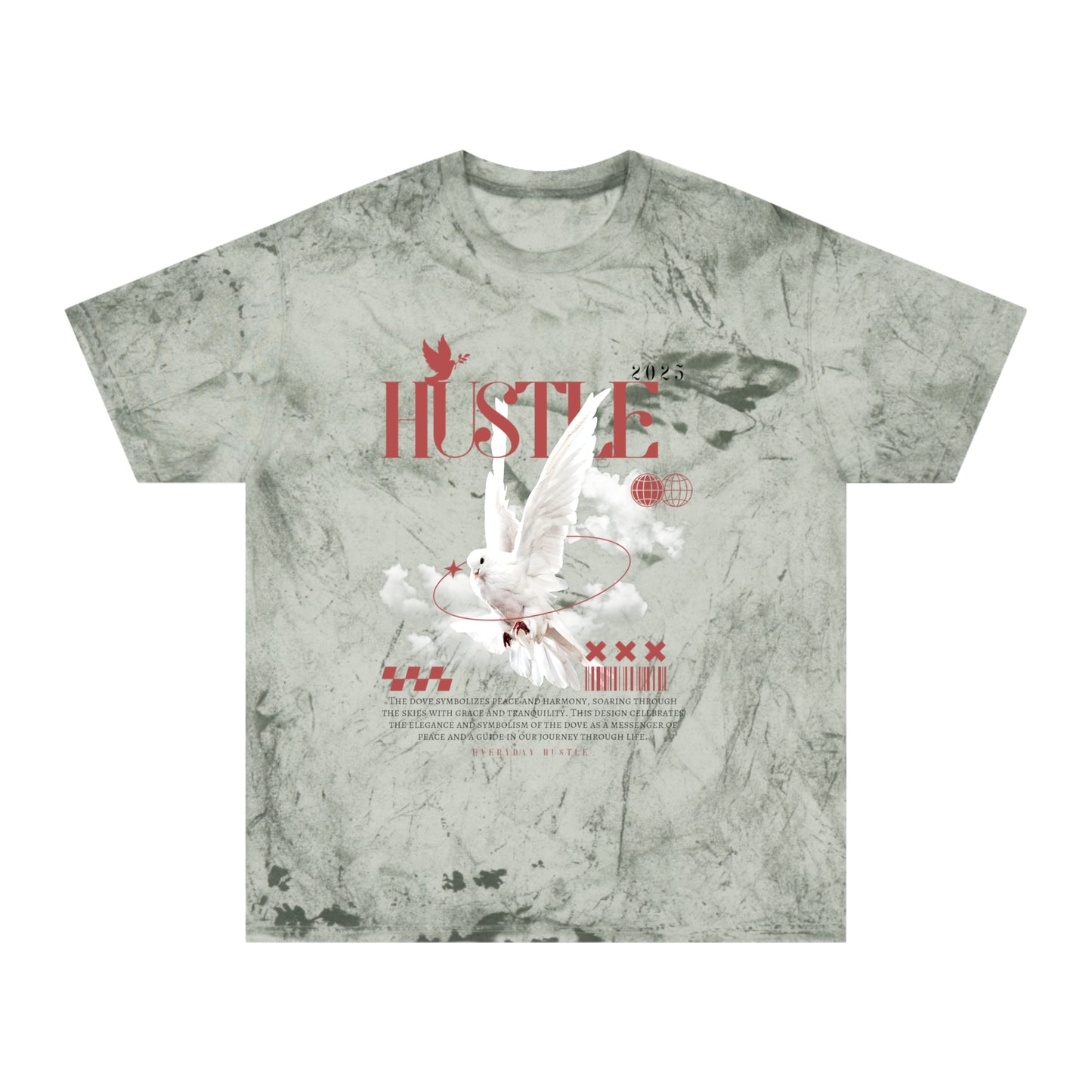 Hustle-Inspired Unisex Color Blast T-Shirt, Motivational Apparel, Trendy Streetwear, Casual Outfit, Unique Gift Idea