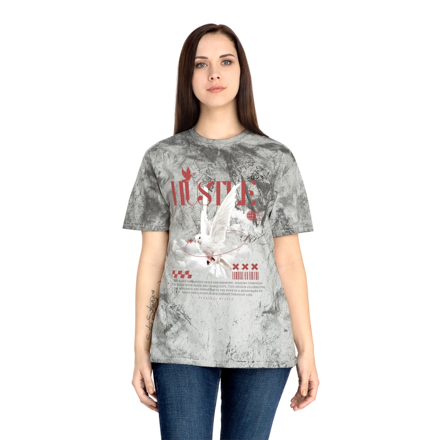 Hustle-Inspired Unisex Color Blast T-Shirt, Motivational Apparel, Trendy Streetwear, Casual Outfit, Unique Gift Idea