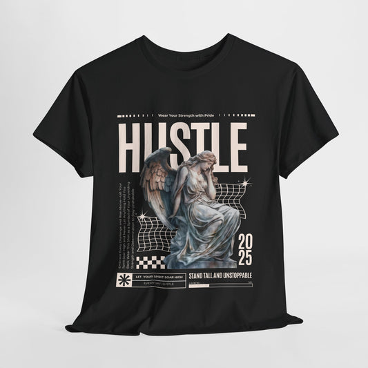 Hustle Graphic Tee, Motivational Tee, Unisex Cotton Shirt, Casual Wear, Streetwear Fashion, Gift for Entrepreneurs