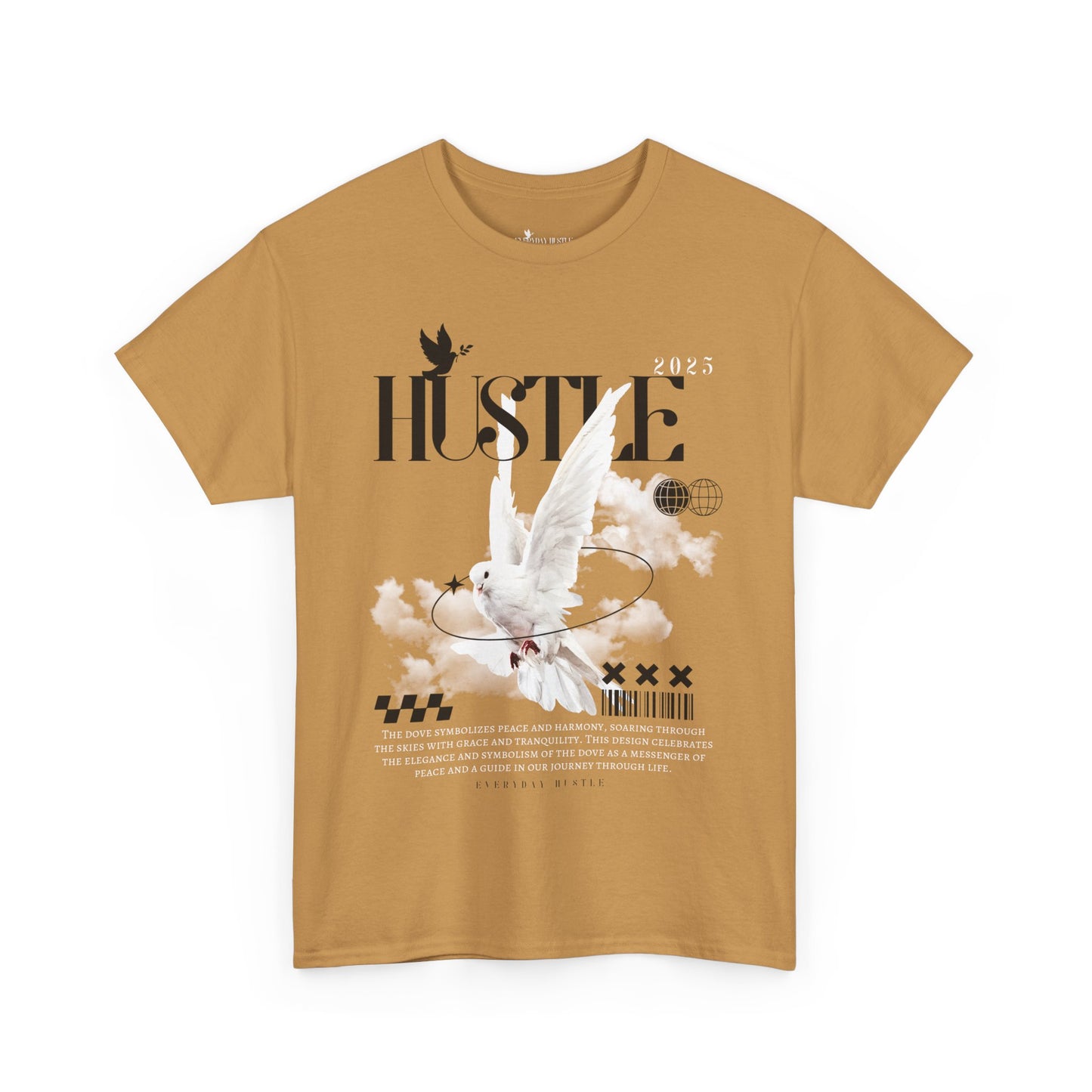 Hustle Unisex Heavy Cotton Tee | Motivation Shirt | Casual Wear | Gift for Entrepreneurs | Trendy Graphic Tee