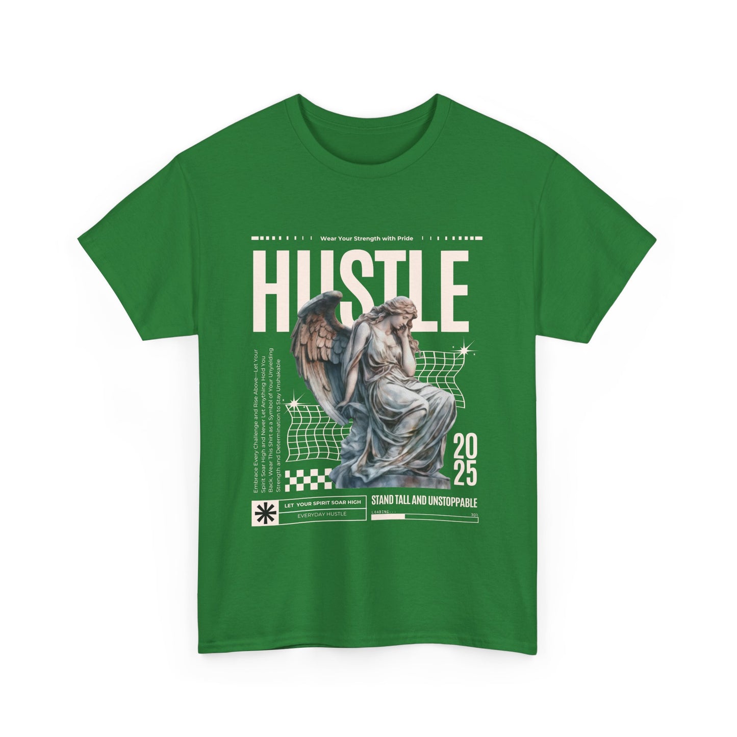 Hustle Graphic Tee, Motivational Tee, Unisex Cotton Shirt, Casual Wear, Streetwear Fashion, Gift for Entrepreneurs