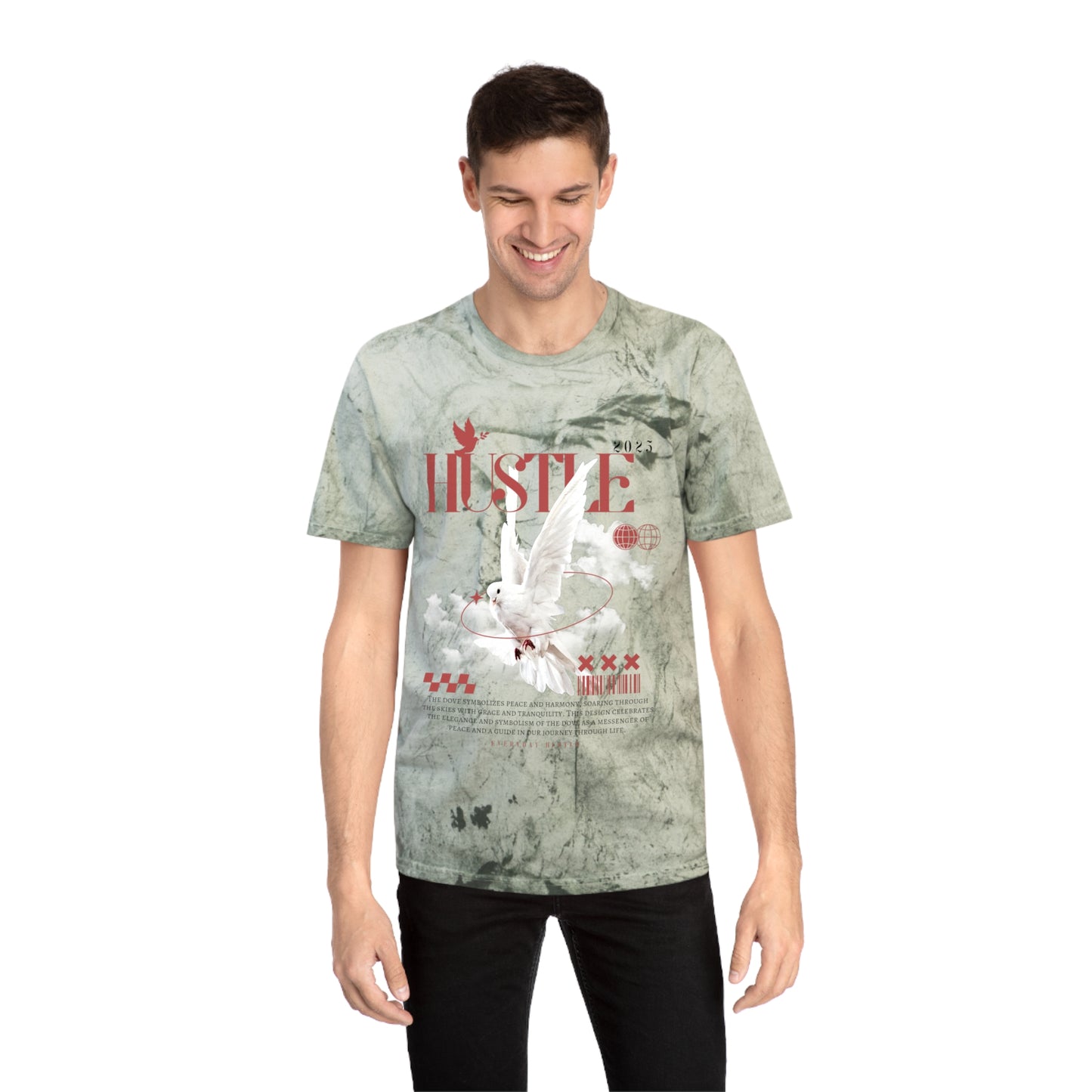 Hustle-Inspired Unisex Color Blast T-Shirt, Motivational Apparel, Trendy Streetwear, Casual Outfit, Unique Gift Idea