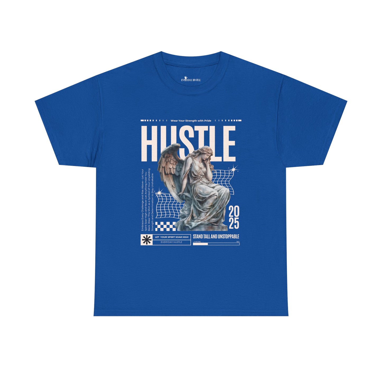 Hustle Graphic Tee, Motivational Tee, Unisex Cotton Shirt, Casual Wear, Streetwear Fashion, Gift for Entrepreneurs