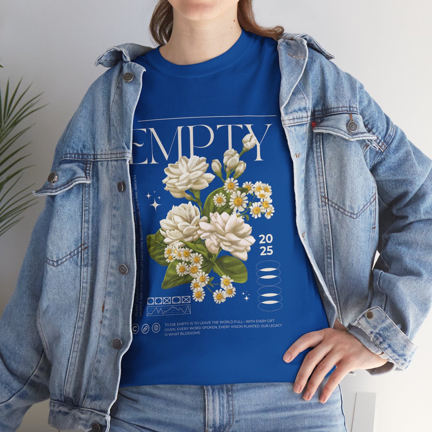 Floral Unisex Heavy Cotton Tee | Casual Wear, Spring Fashion, Vintage Style, Gift for Her, Nature Lover
