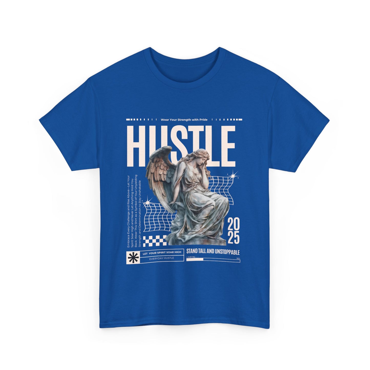 Hustle Graphic Tee, Motivational Tee, Unisex Cotton Shirt, Casual Wear, Streetwear Fashion, Gift for Entrepreneurs